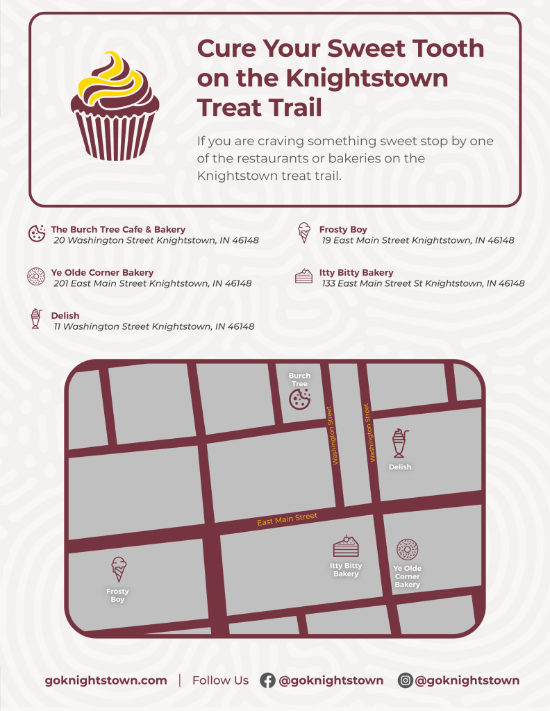 Map of the Knightstown Treat Trail